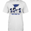 Peanuts St Louis Blues We Did It T-Shirt