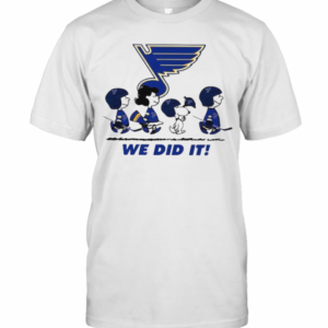 Peanuts St Louis Blues We Did It T-Shirt