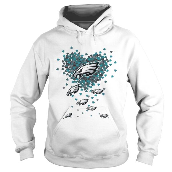 Philadelphia Eagles tiny hearts shape shirt