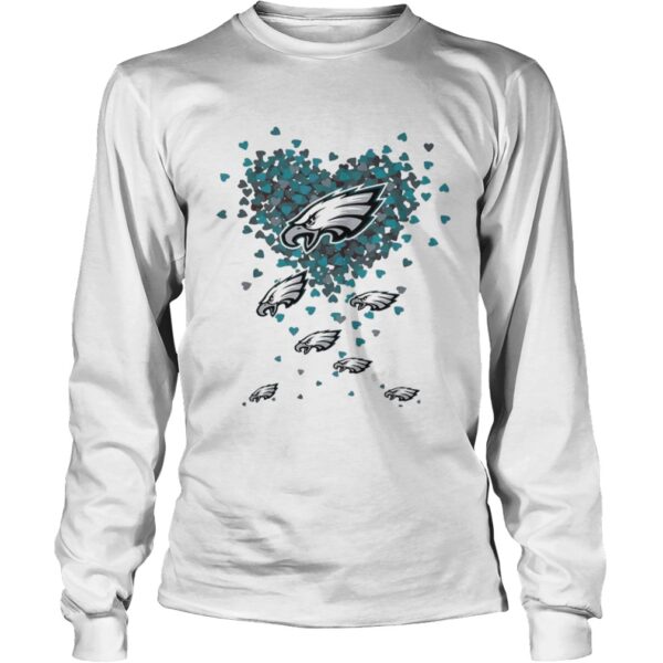 Philadelphia Eagles tiny hearts shape shirt