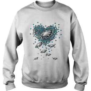 Philadelphia Eagles tiny hearts shape shirt 2 Philadelphia Eagles tiny hearts shape shirt 3