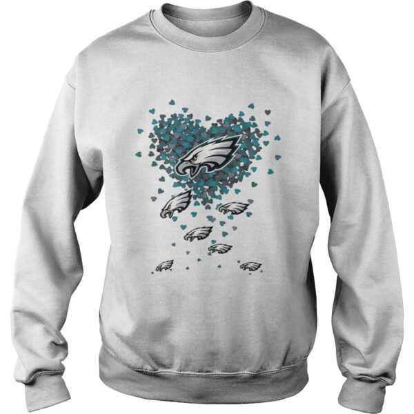 Philadelphia Eagles tiny hearts shape shirt