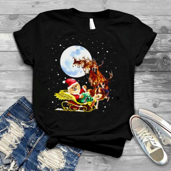 Pomeranian Special Ride Christmas Reindeer shirt