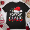 Poppop Claus Matching Family Christmas Pajamas Xmas Santa T Shirt