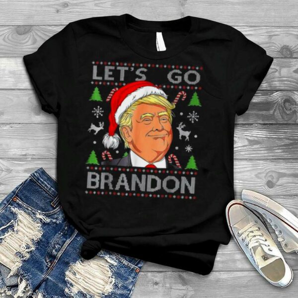 President Donald Trump Let’s Go Brandon Ugly Christmas Sweatshirt