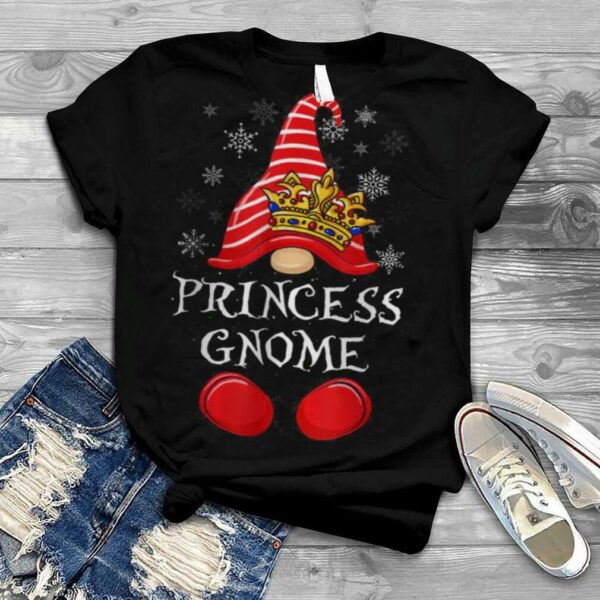 Princess Gnome Funny Christmas Matching Pajama Girls Kids T Shirt