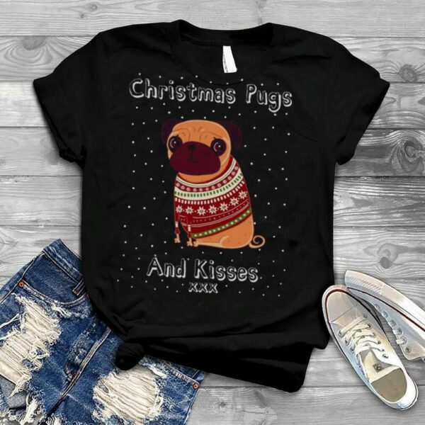 Pugs And Kisses Men’s Christmas T Shirt