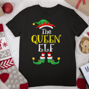 Queen Elf Matching Group Xmas Funny Family Christmas T Shirt