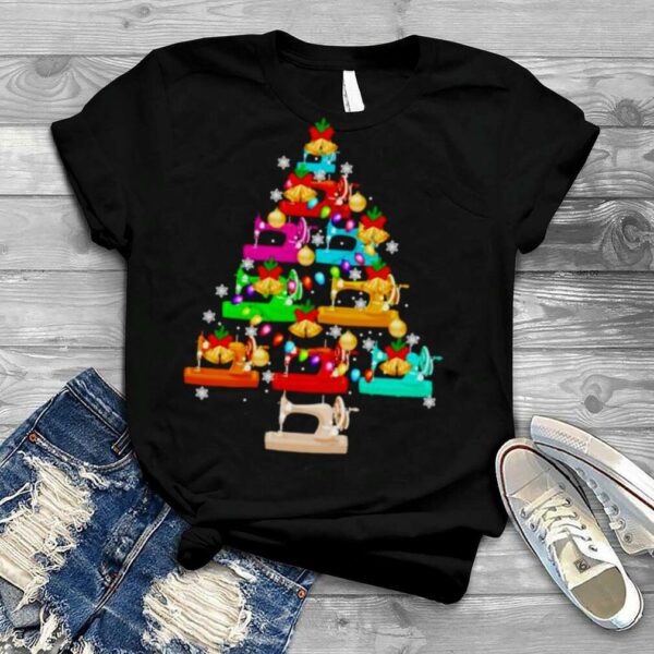 Quilt sewing lover Christmas tree shirt