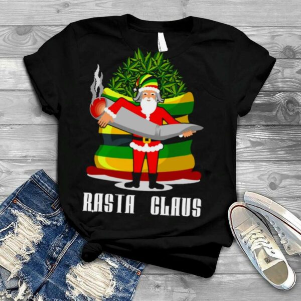 Rasta Claus Santa Funny Christmas Weed shirt