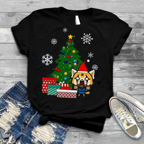 Red Panda Aggretsuko Around The Christmas Tree shirt