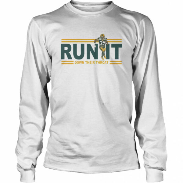 Run it down their throat Aaron Jones Green Bay Packers shirt