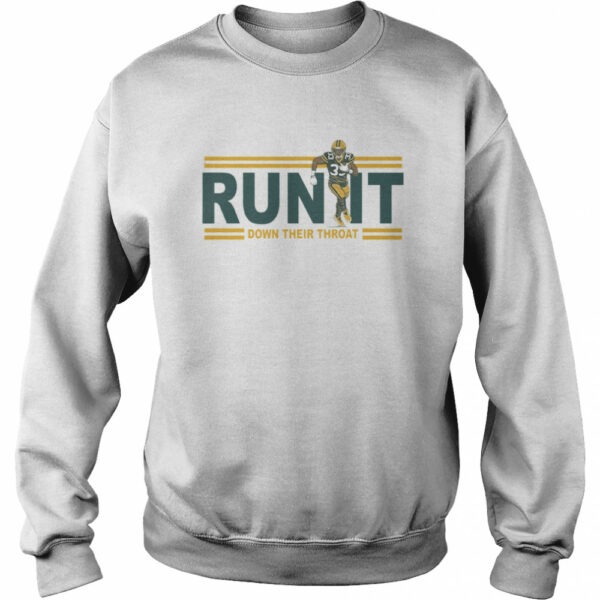 Run it down their throat Aaron Jones Green Bay Packers shirt