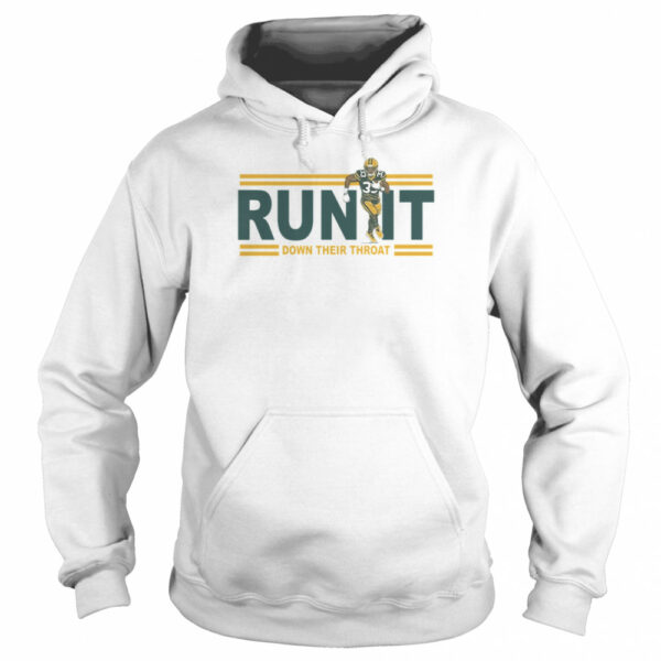 Run it down their throat Aaron Jones Green Bay Packers shirt