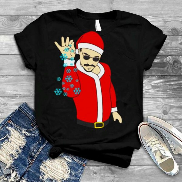 Salt Bae Santa Funny Chief Christmas shirt