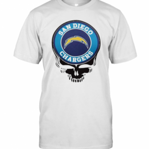 San Diego Chargers Football Skull T-Shirt
