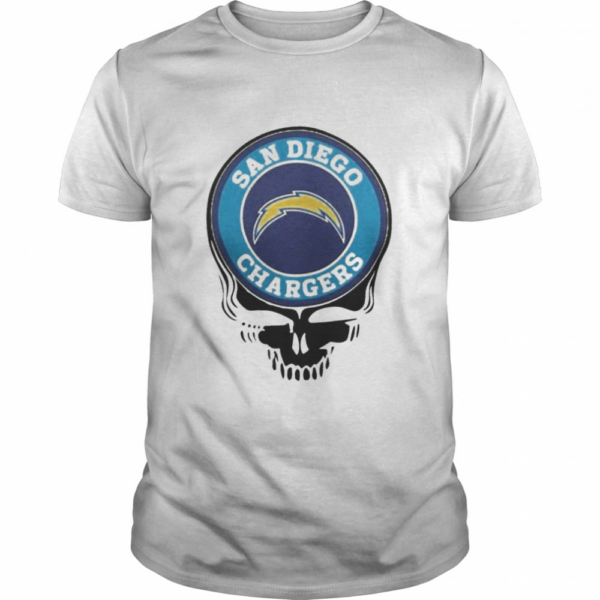 San diego chargers football skull shirt