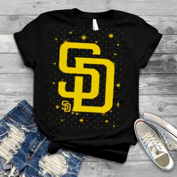 San diego padres sparkle logo Christmas shirt