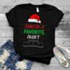 Santa’s Favorite Aunt 2022 Family Christmas T Shirt