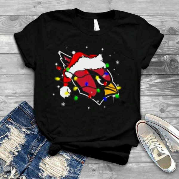 Santa Arizona Cardinals Logo Lights Christmas shirt