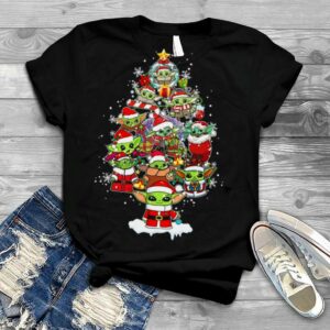 Santa Baby Yoda Disney Christmas Baby Yoda Christmas T Shirt