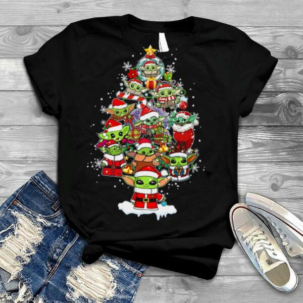 Santa Baby Yoda Disney Christmas Baby Yoda Christmas T Shirt