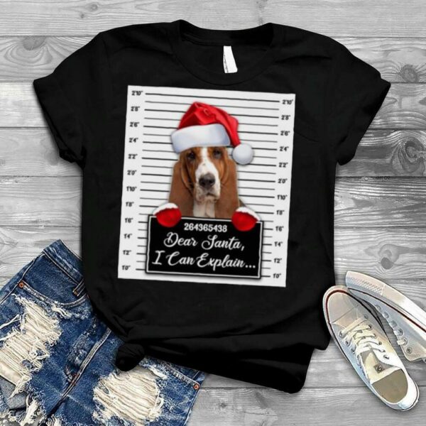 Santa Basset Hound dear santa I can explain 2022 Christmas shirt