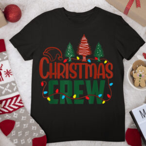 Santa Christmas Crew Family Matching Pajamas Gifts T Shirt
