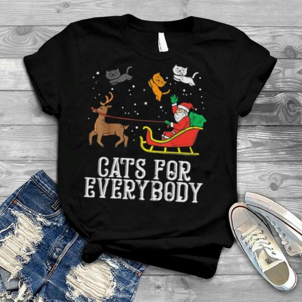 Santa Claus Cats For Everybody Christmas Shirt