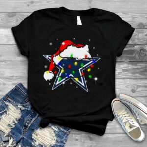 Santa Dallas Cowboys Logo Lights Christmas shirt