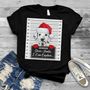 Santa Dalmatian dear santa I can explain 2022 Christmas shirt
