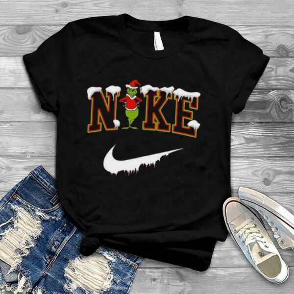 Santa Grinch Nike Christmas Snow 2022 shirt