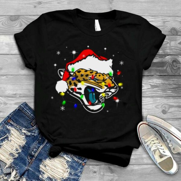 Santa Jacksonville Jaguars Logo Lights Christmas shirt