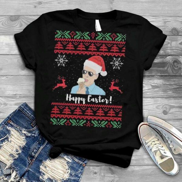 Santa Joe biden cream happy easter 2022 ugly Christmas sweater