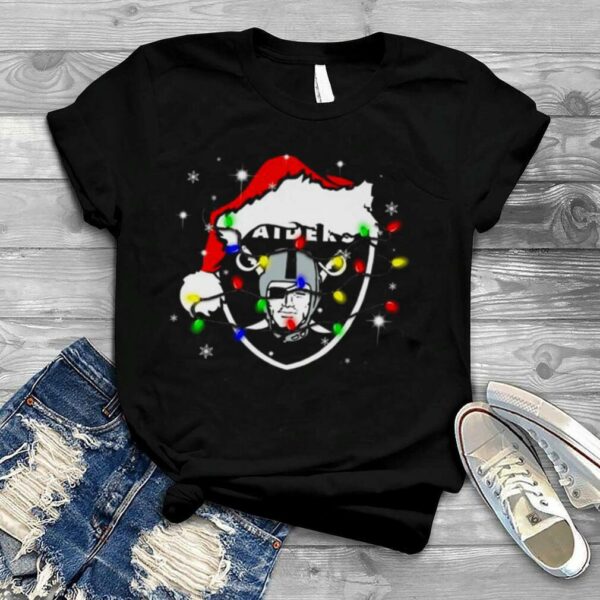 Santa Las Vegas Raiders Logo Lights Christmas shirt