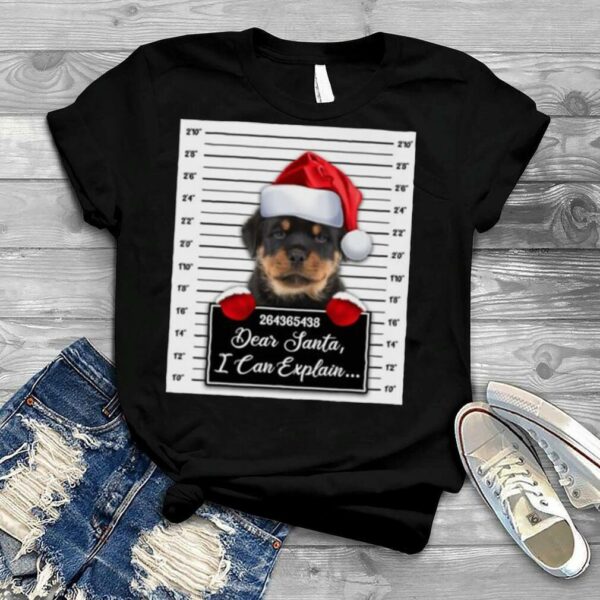 Santa Rottweiler dear santa I can explain 2022 Christmas shirt