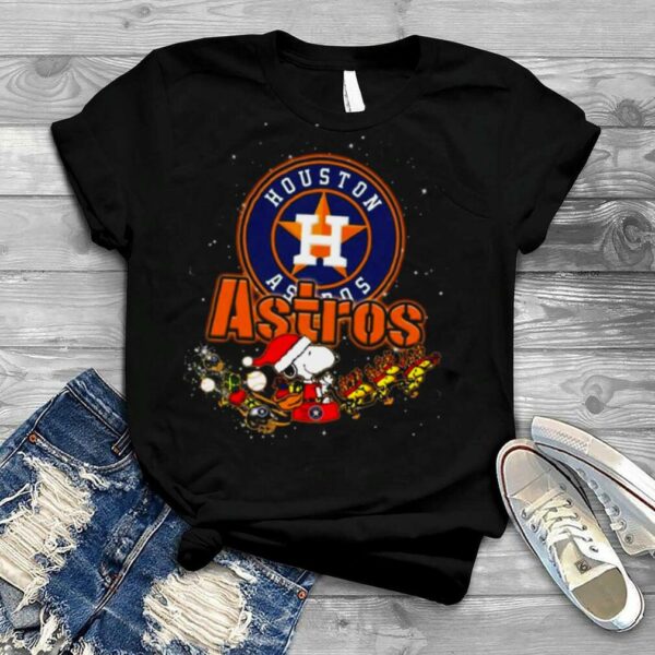 Santa Snoopy Riders Woodstock Merry Christmas Houston Astros 2022 shirt