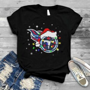 Santa Tennessee Titans Logo Lights Christmas Shirt