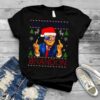 Santa Trump Middle Finger Let’s Go Brandon Ugly Christmas Shirt