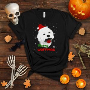 Santa White Terrier Merry Woofmas Christmas shirt