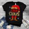 Santa and Elf CMA Claus Leopard Merry Christmas Shirt