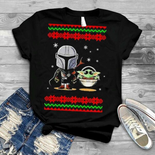 Santa baby star war and baby Yoda 2022 ugly Christmas sweater