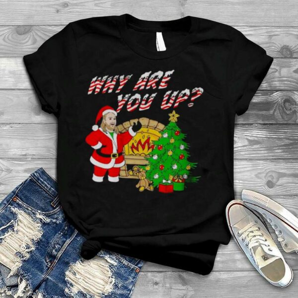 Santa leigh mcnasty why are you up 2022 Christmas tree shirt