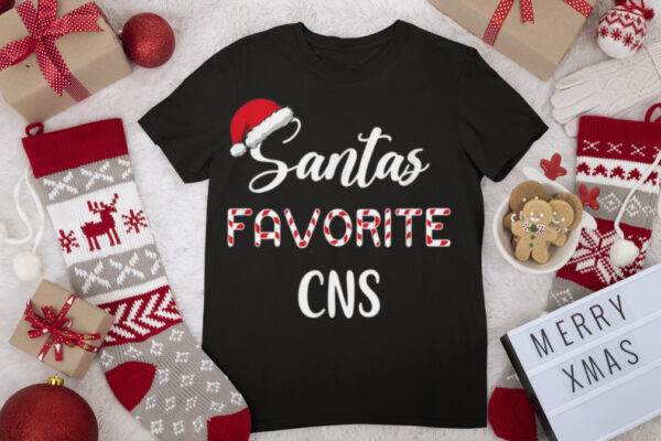 Santa’s Favorite CNS Christmas T Shirt