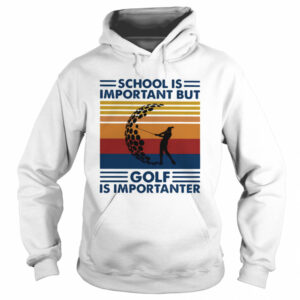 School Is Important But Golf Is Importanter Vintage Retro shirt 3