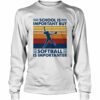 School is important but softball is importanter vintage retro shirt