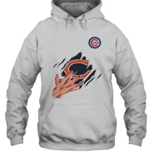 Scratch Chicago Bear And Chicago Cubs T-Shirt 2 Scratch Chicago Bear And Chicago Cubs T Shirt 3