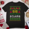 Sister Sis Claus Santa Holiday Reindeer Tree Ugly Christmas T Shirt