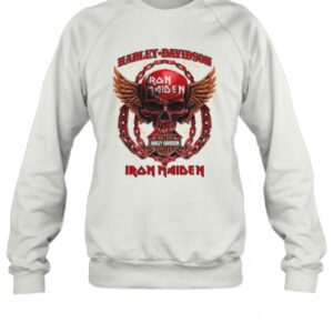 Skull Harley Davidson Motorcycles Iron Maiden T-Shirt