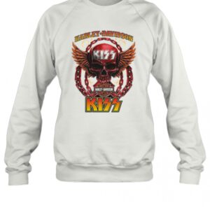 Skull Harley Davidson Motorcycles Kiss T-Shirt